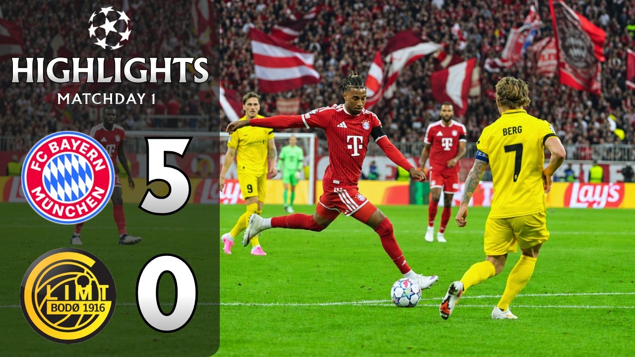 Bayern M&uuml;nchen vs. Bodo Glimt | Alle Tore & Highlights | UCL 2026/27 1. Spieltag