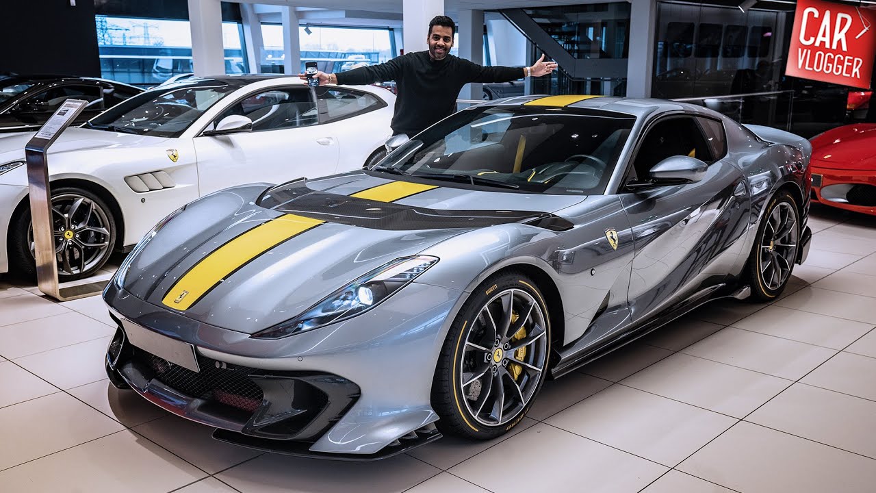 INSIDE the NEW Ferrari 812 Competizione | Interior Exterior DETAILS w/ START-UP REVS by @Carvlogger