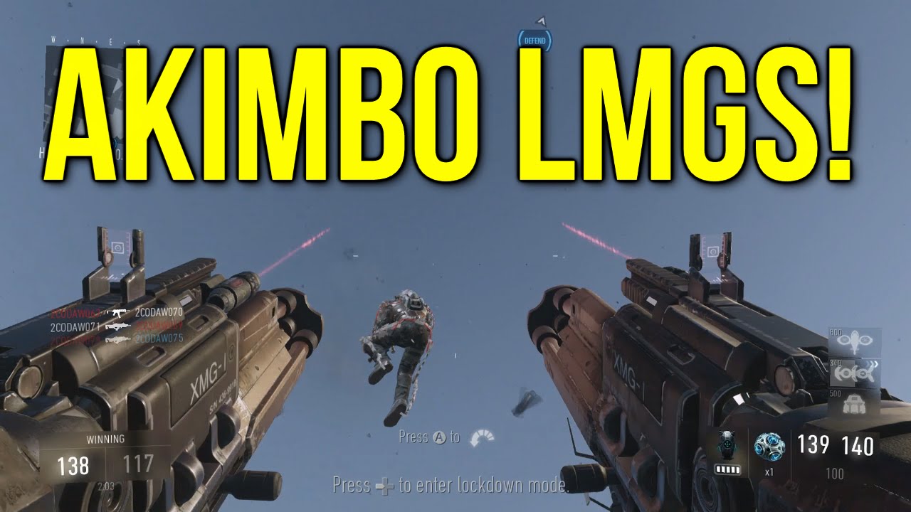 Akimbo LMGs in  Call of Duty: Advanced Warfare! (XMG-11 Multiplayer Gameplay)