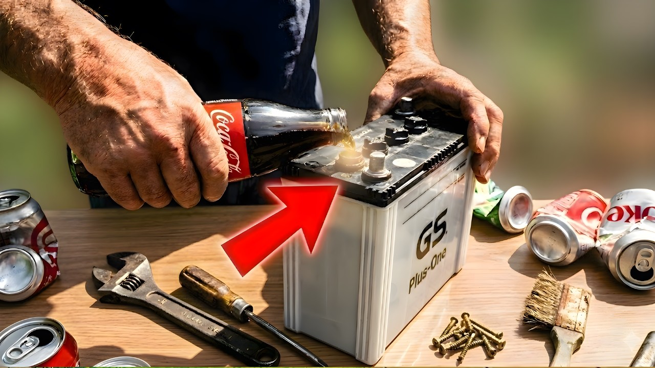Old Battery Like New in 1 Minute! Pour Coca Cola and Be AMAZED 😱🔋