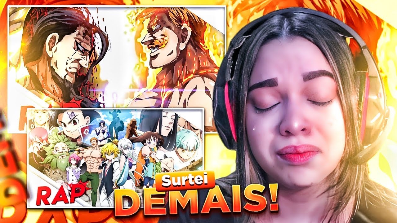 (ME EMOCIONEI ! ) REAGINDO aos Raps da Guerra Santa 1 e 2 (Nanatsu no Taizai) - Sting