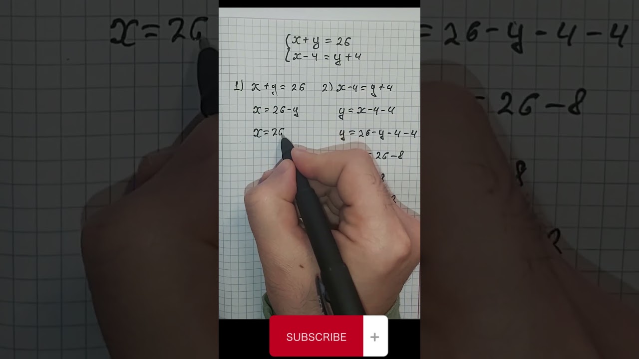 How Americans Solve Systems of Equations #maths