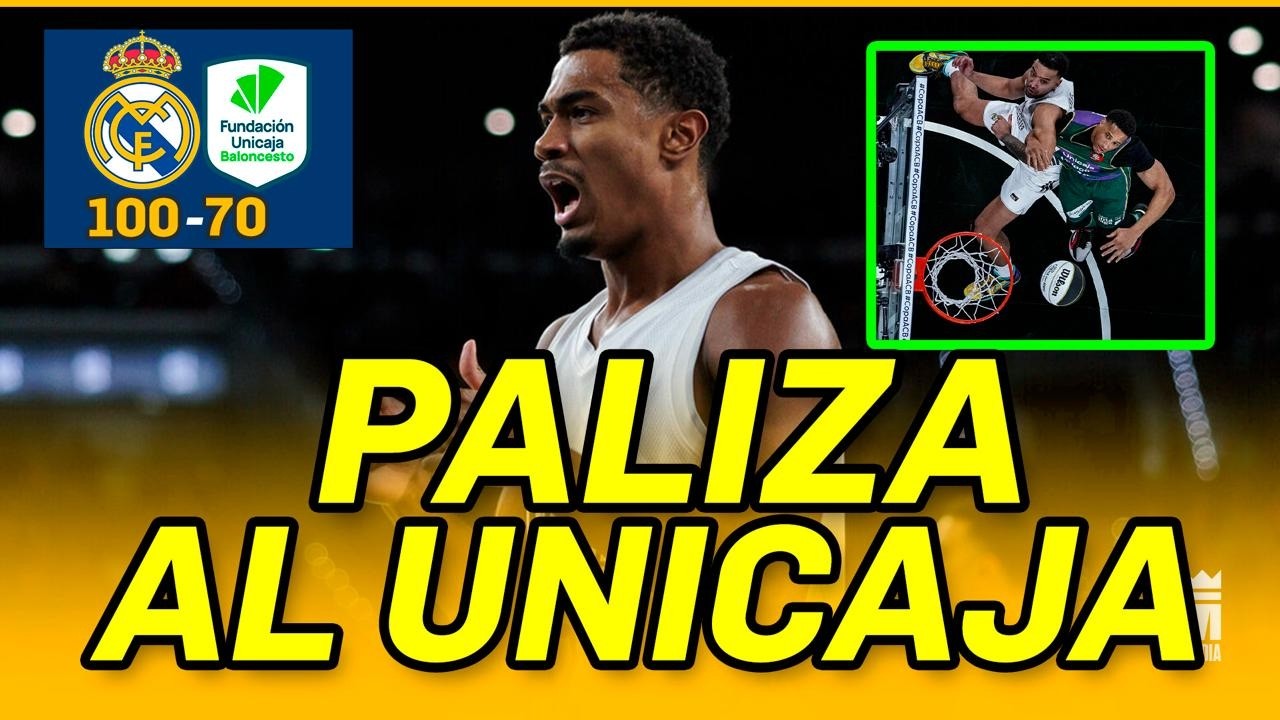⚪🟣🏀PALIZA al UNICAJA en un PARTIDO PERFECTO | REAL MADRID 100 UNICAJA 70