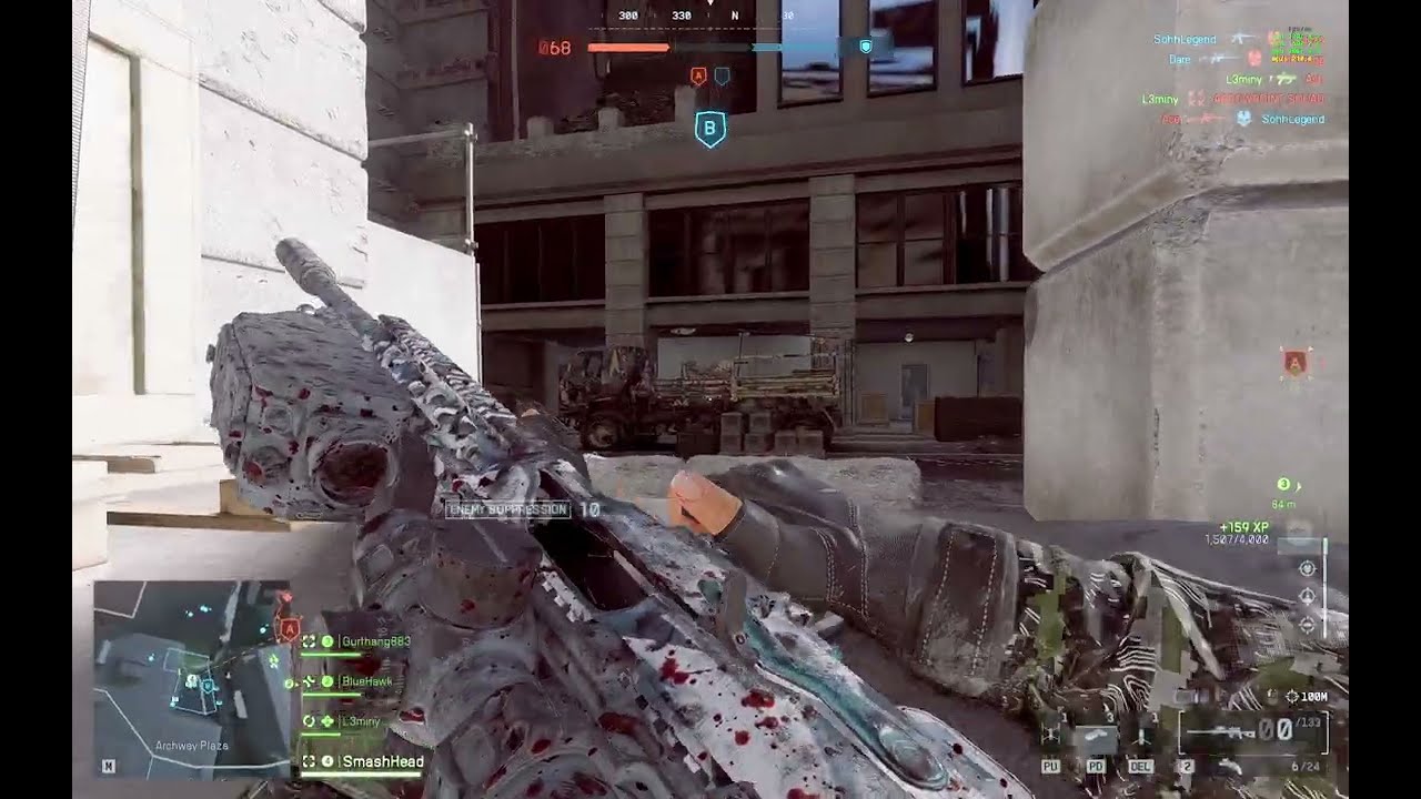 Battlefield 6 SVDM DMR 1st Place - 21-5 Good defense - Manhattan Bridge