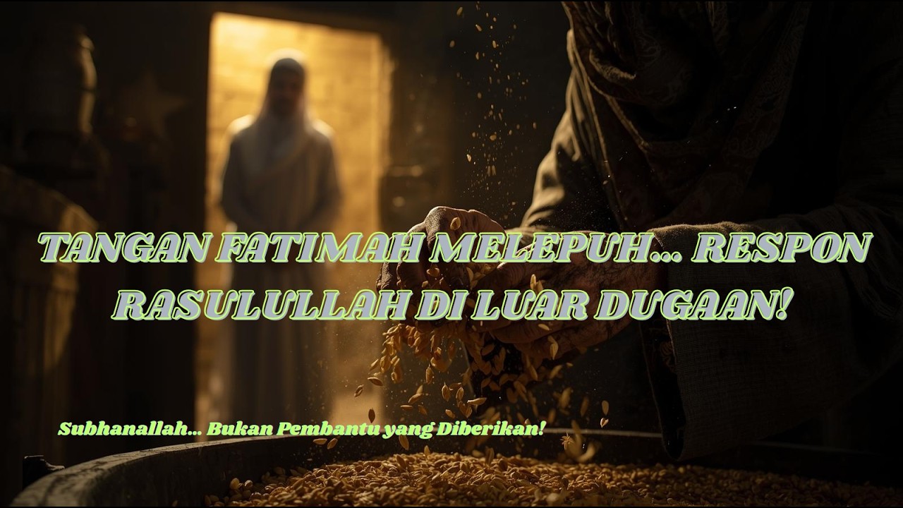 Sungguh Diluar Dugaan ! Inilah Respon Rasulullah Saat Tangan Fatimah Kasar & Melepuh Karena Padi