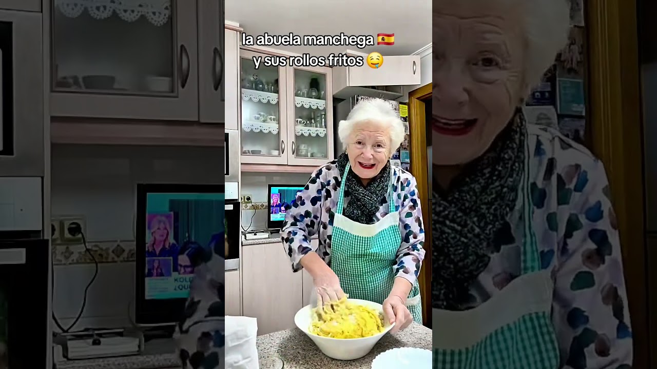 la abuela manchega 🇪🇦 y sus rollos fritos #salud #paz #viral #likе