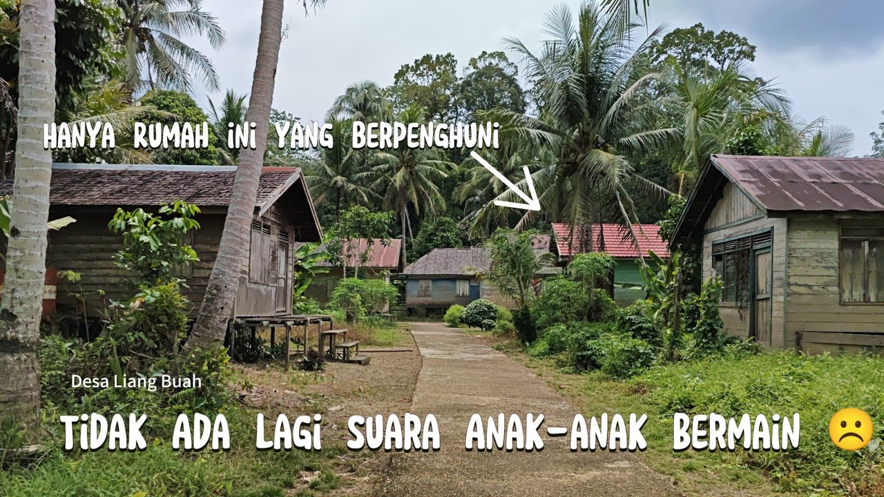 Kehidupan Kampung Dayak Yang Sepi & Ditinggalkan di Pedalaman Sungai Kalimantan Tengah