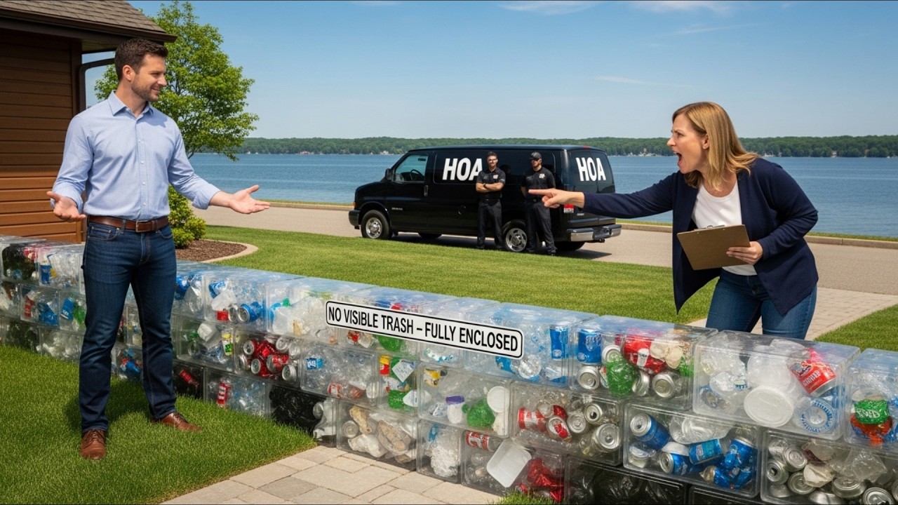 HOA Fined Me for Trash&mdash;So I Built a Wall from My Garbage Sealed in Clear Resin Cubes!