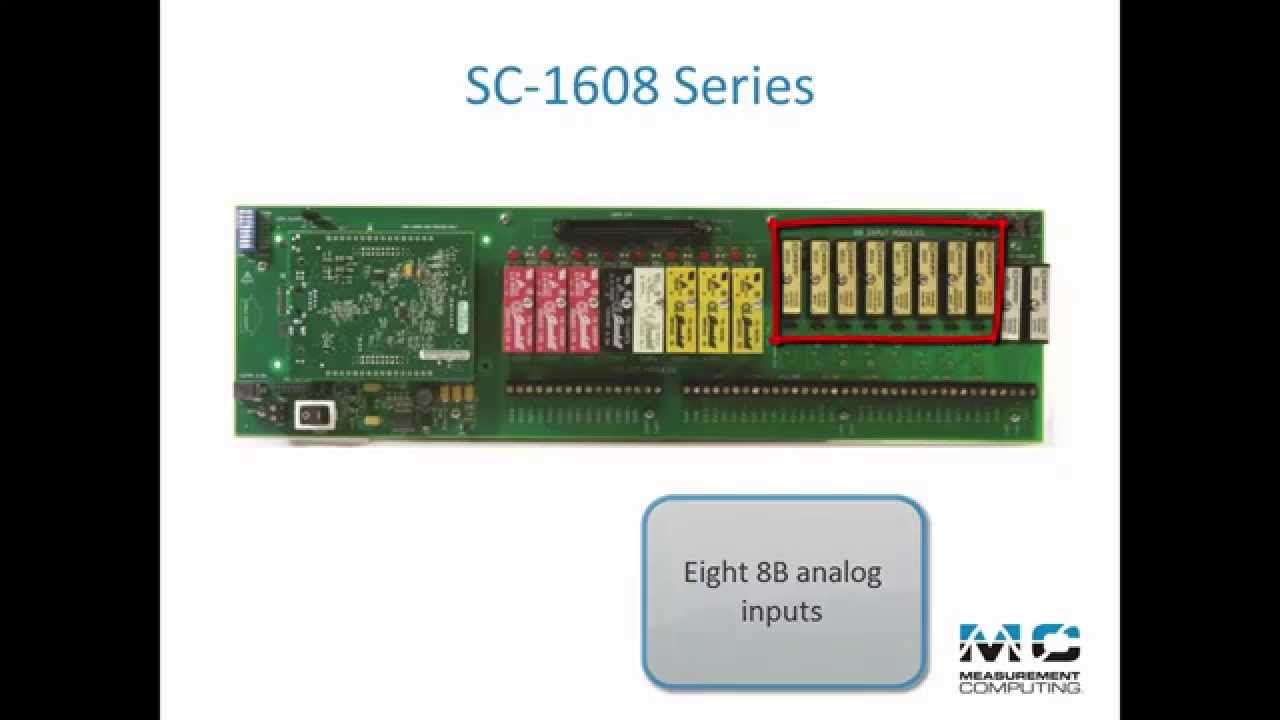 SC-1608 USB and Ethernet DAQ with Signal Conditioning Introduction