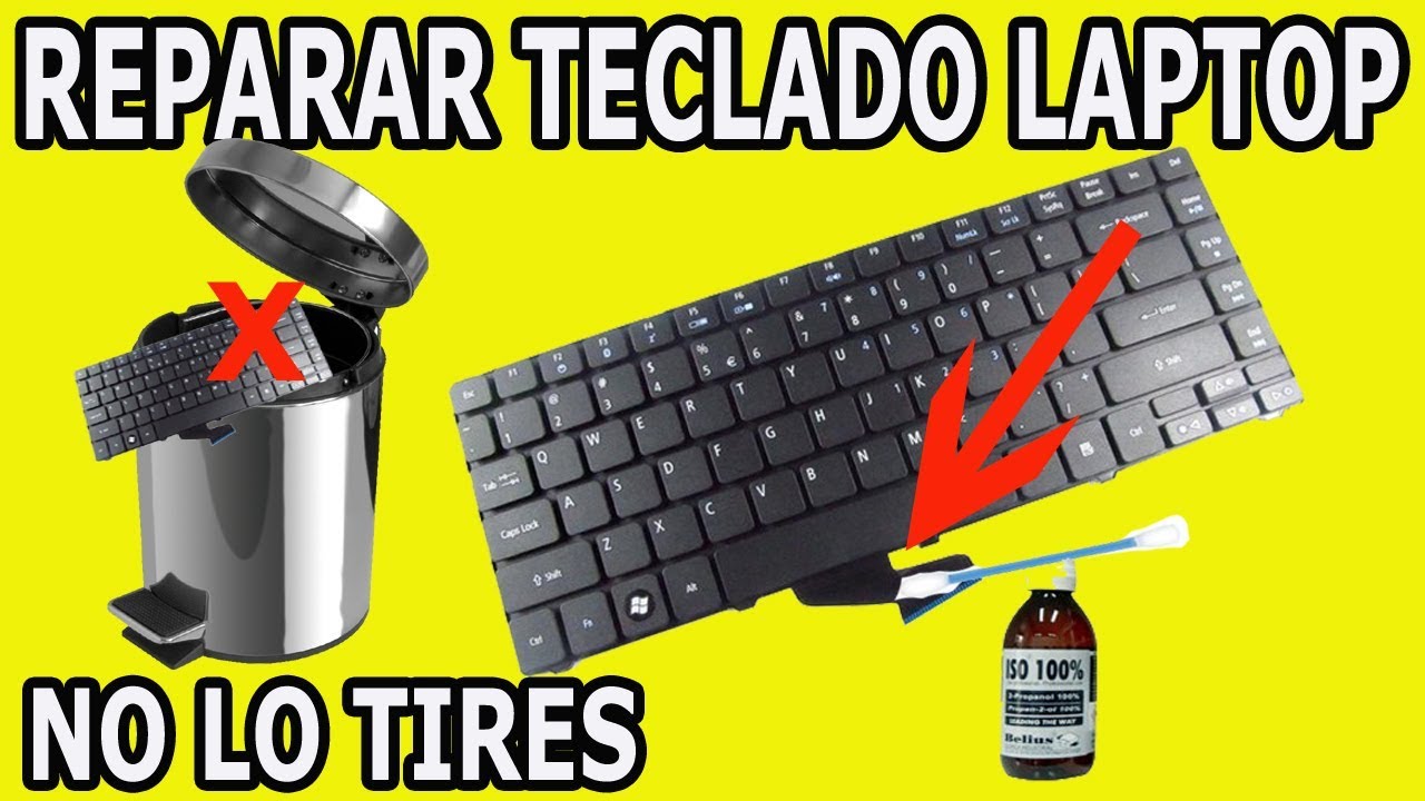Solucion Recuperar Teclado de Laptop que no Marca una o Varias Teclas