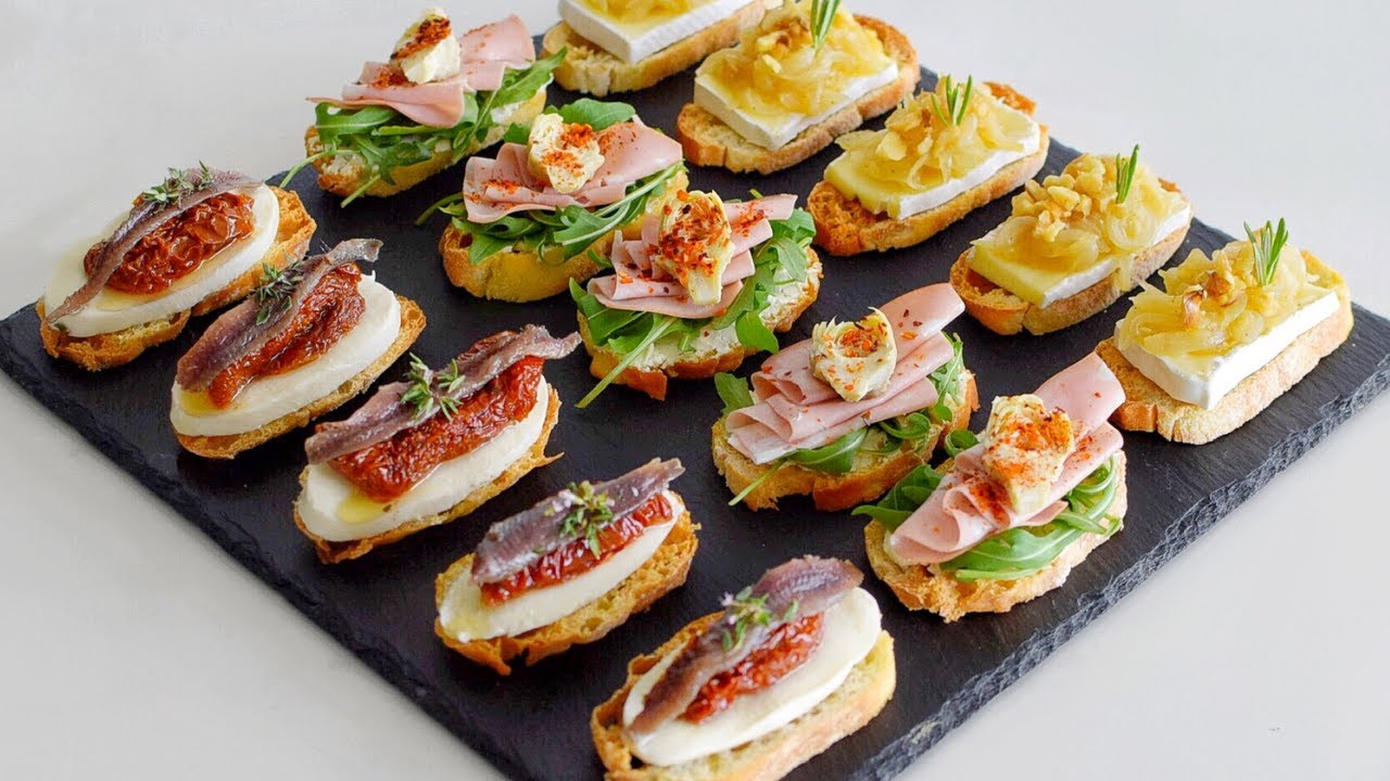 3 простые и оригинальные закуски для гурманов | Брускетта, которая удивит ваших гостей | DarixLAB