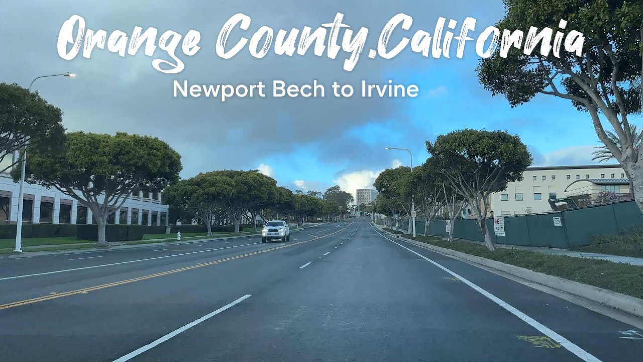 Newport Beach to Irvine,California | Orange County |4K