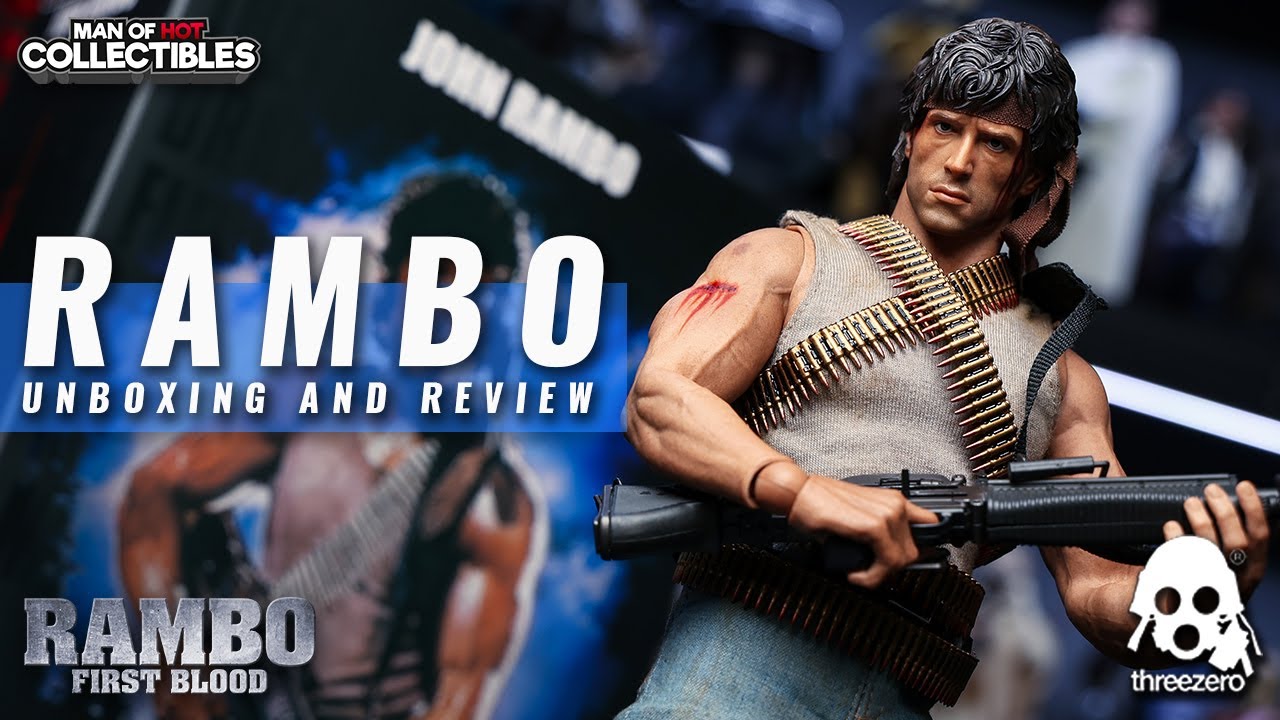 Threezero JOHN RAMBO First Blood Unboxing and Review