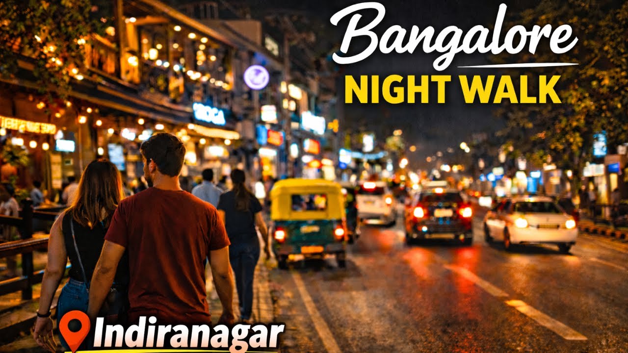 Sunday Night Walk in Bangalore 🌙 | Indiranagar 100 ft Road (After 10 PM)