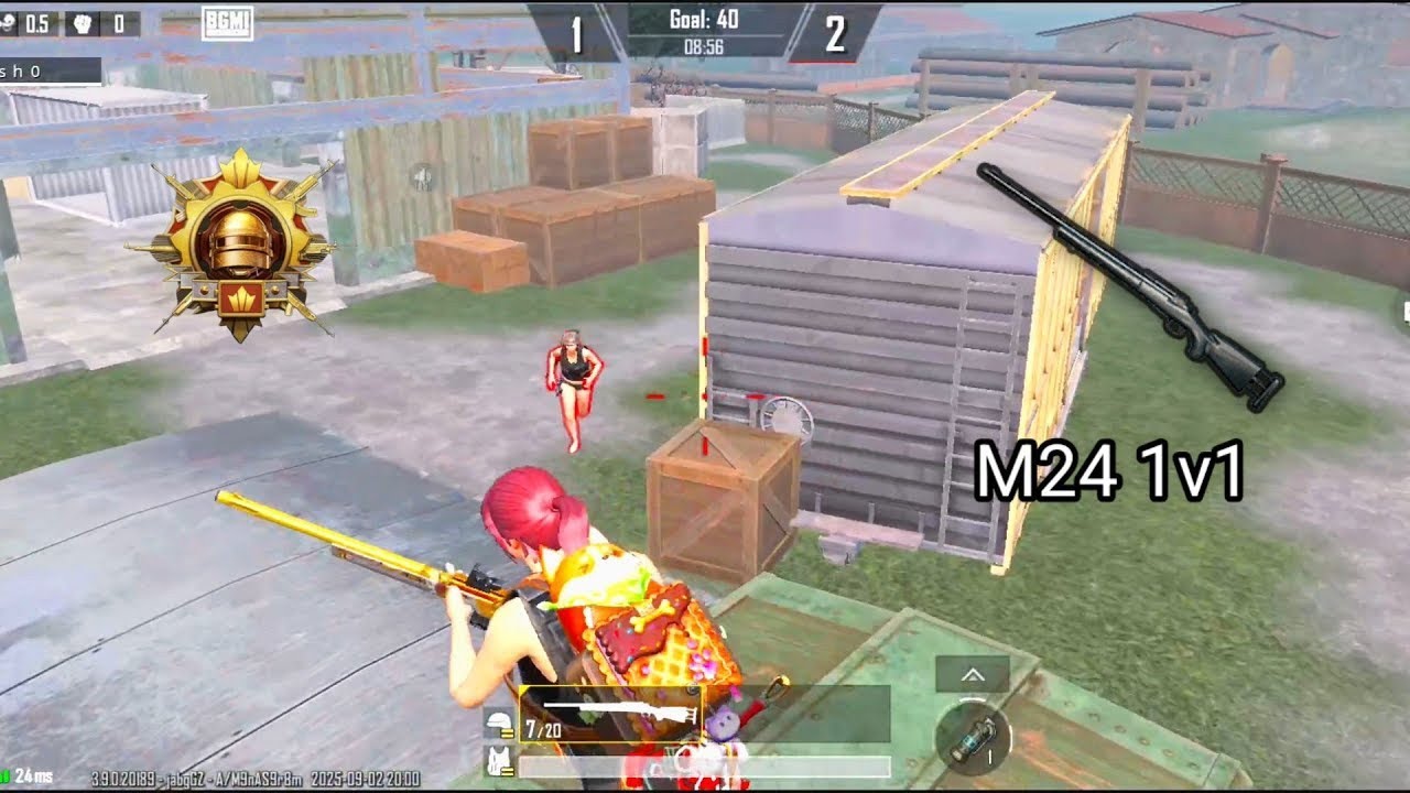 M24 1v1 in tdm #Bgmi 