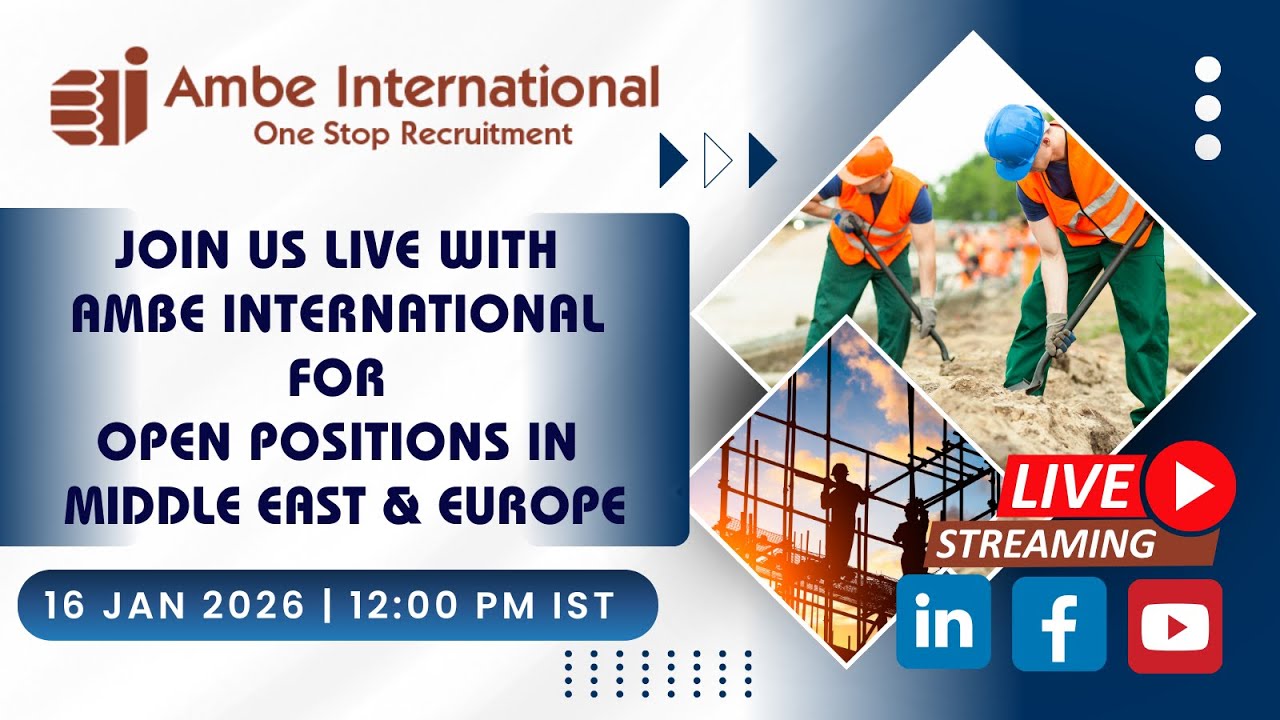 Join Our Live Insight Session on Gulf & Europe Careers - Ambe International