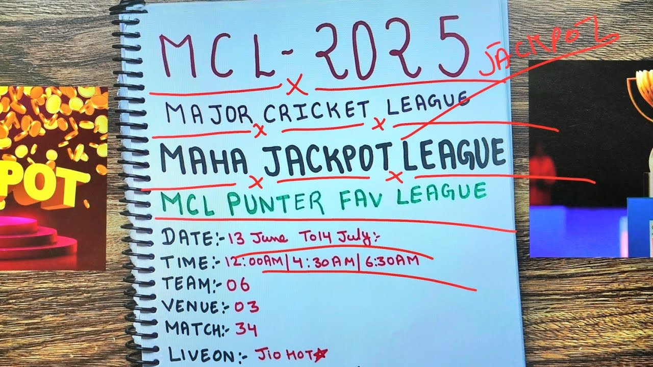 MCL 2025 Advance match prediction | Major Cricket League 2025 | MLC 2025 Prediction | mcl2025 date
