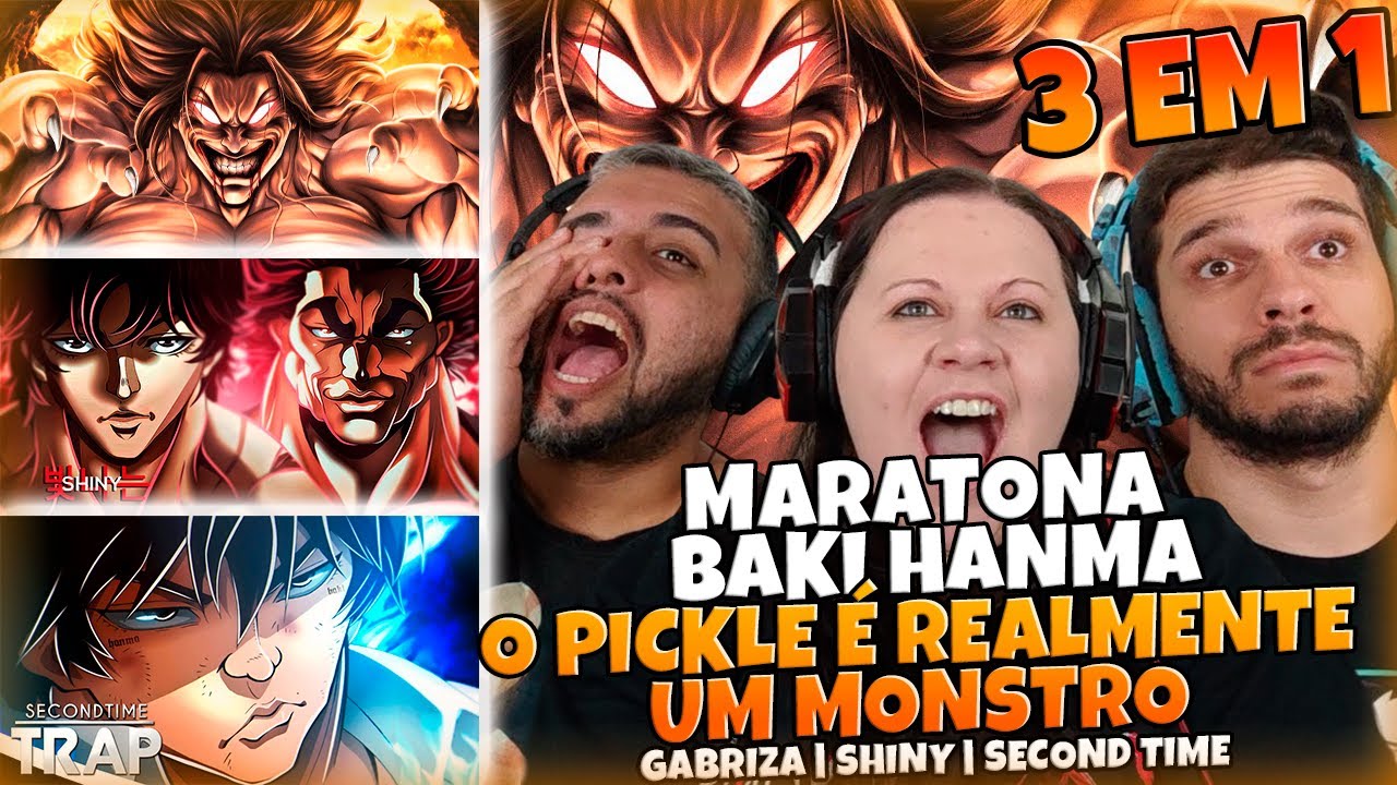 3 EM 1 ESPECIAL BAKI HANMA | GABRIZA | SHINY | SECOND TIME | MULT REACT EM FAMÍLIA