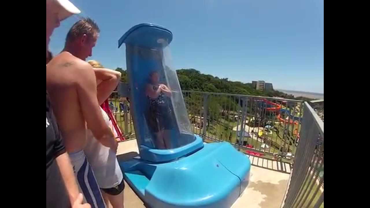 Go Pro down the AquaLoop Water slide at Wild Waves