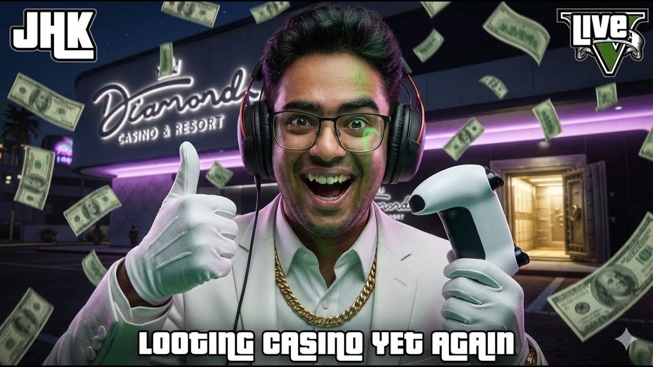 💰CASINO LOOTING BACK TO BACK |❌NO OTHER BULLSHEET THIS TIME |🔴 LIVE GTA ONLINE PS5 🇮🇳 | SUBSCRIBE🥺👉👈