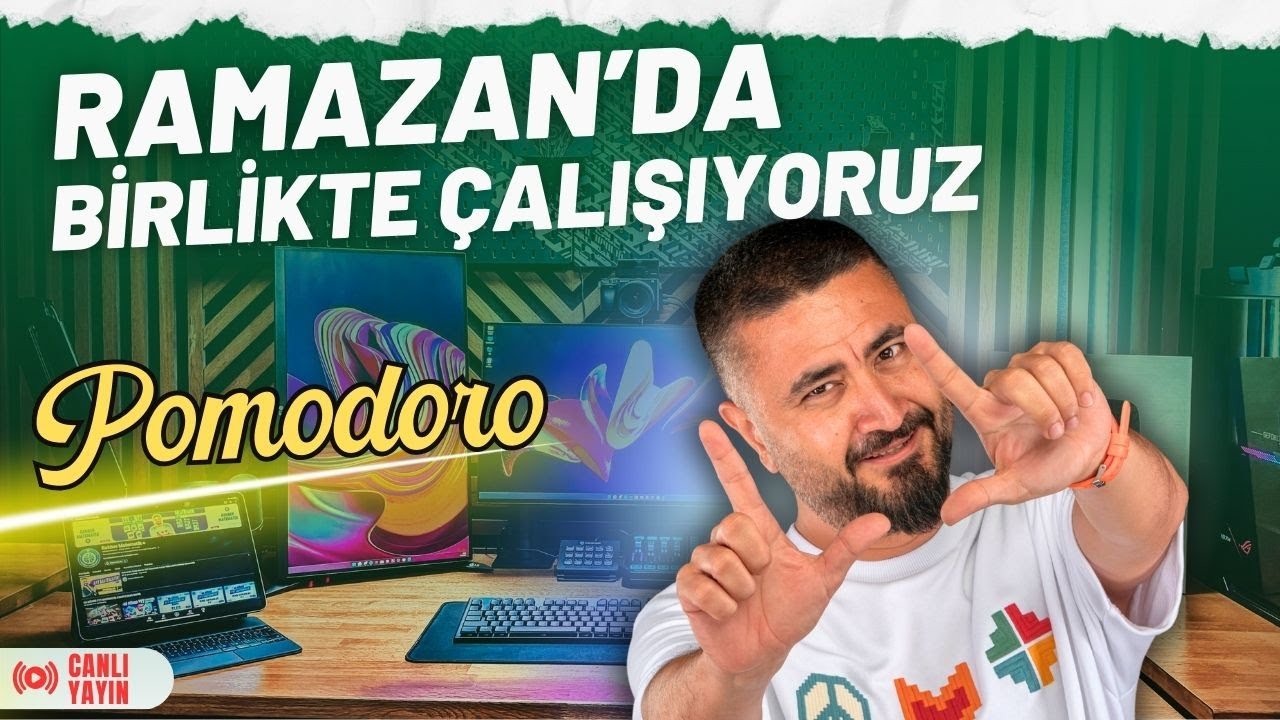 Ramazanda Birlikte Çalışıyoruz 🔴 POMODORO  #birlikteçalışalım #studywithme