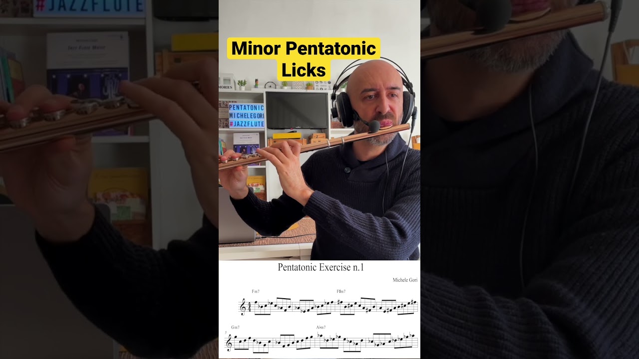 Minor Pentatonic Lick n.1 | Jazz Flute Licks #jazzflute