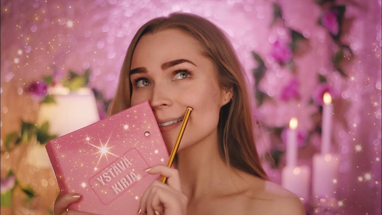 ASMR SUOMI 💖 Kysyn sulta kysymyksiä ystäväkirjaan (myös mm. kirjoitusta, naputtelua, muotovaahtoa..)