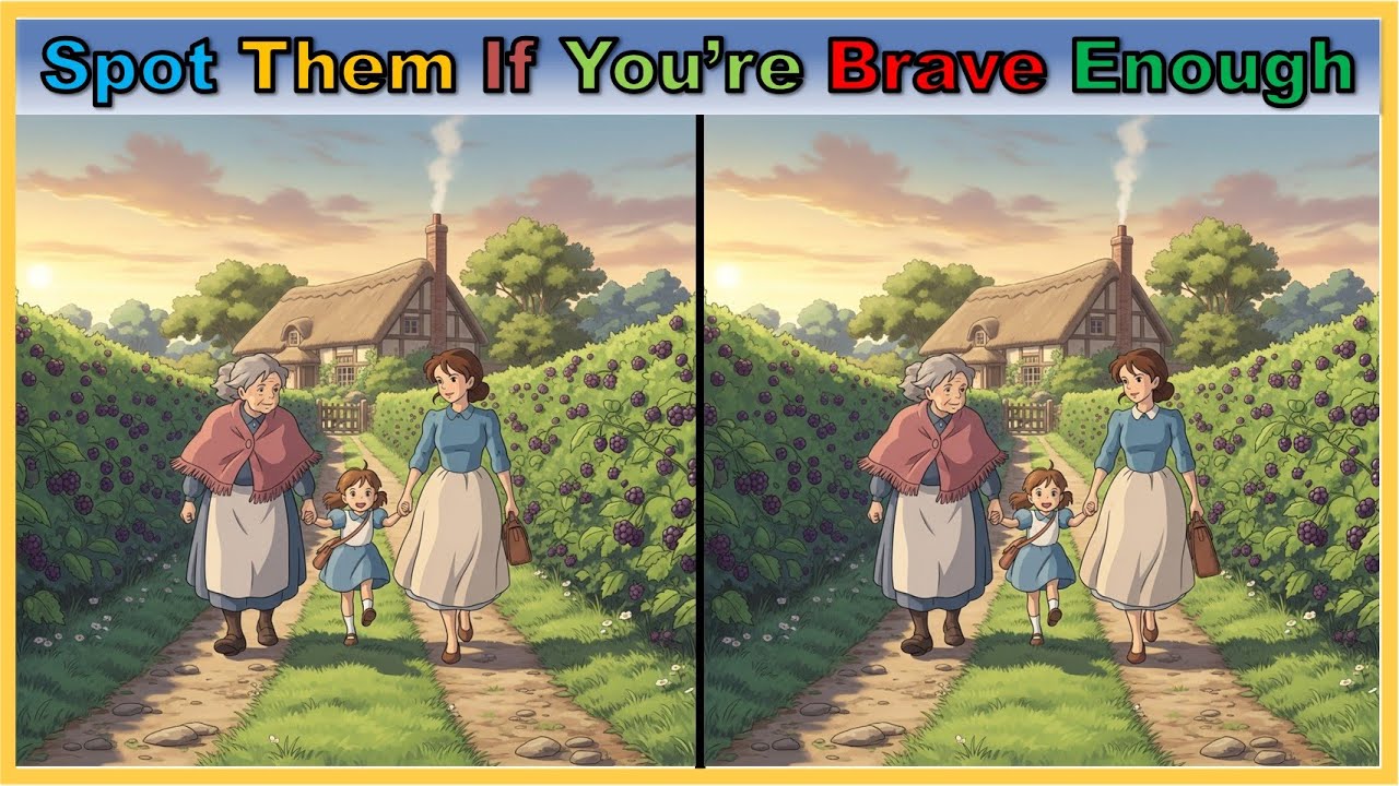 【Spot the Difference | Brain Health】 Memory & Focus Training Puzzle | Dementia Prevention