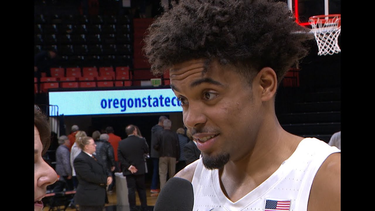 Brothers Stephen Thompson Jr. and Ethan Thompson discuss breaking Oregon State's 3-point record,...
