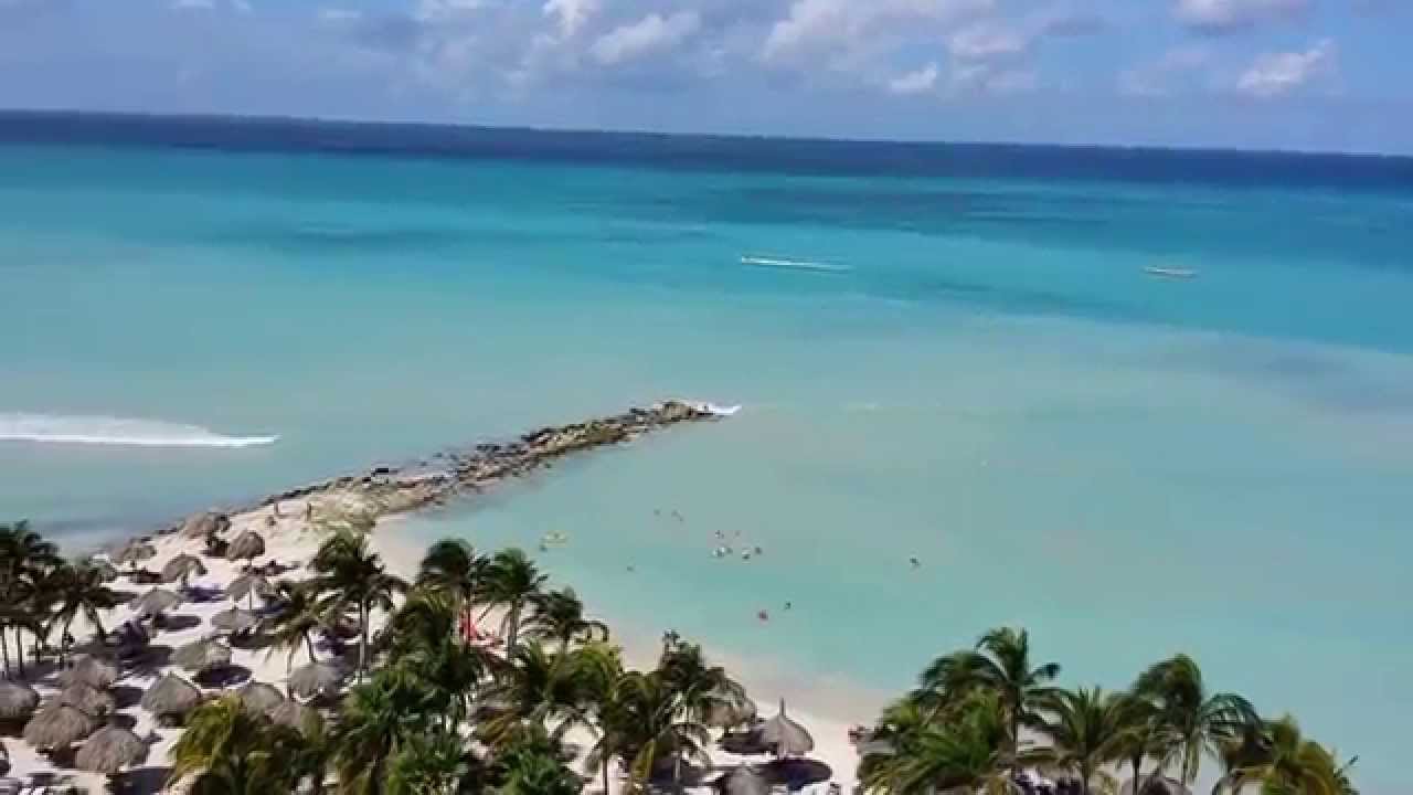 view from our room at Divi Phoenix Resort in Palm Beach Aruba