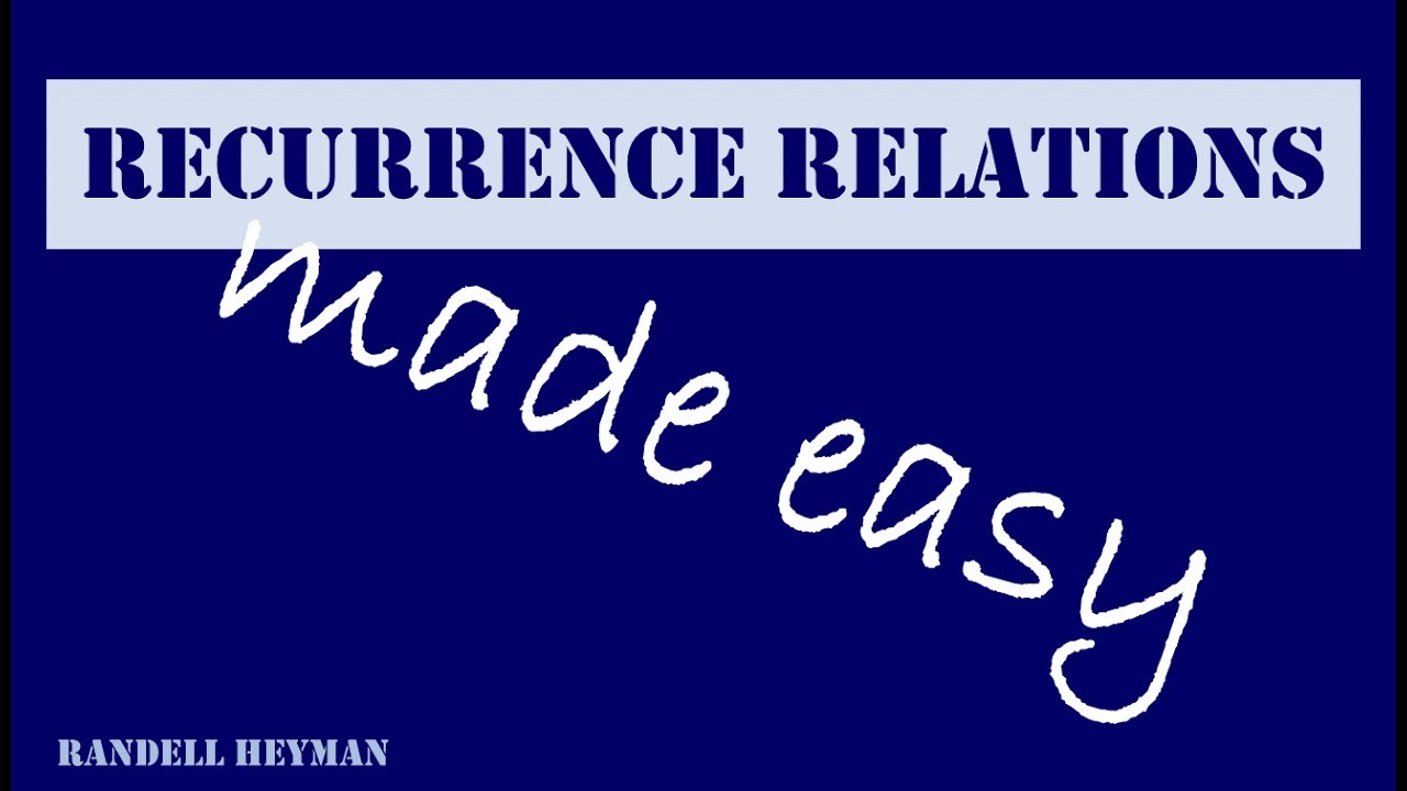 Recurrence relations made easy (including Fibonacci sequence)