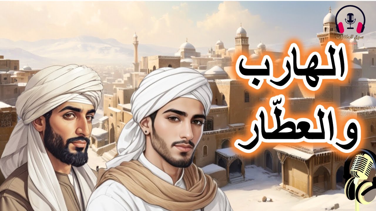 قصة الهارب والعطار، من القصص الخيالية المشوقة قبل النوم، ضع السماعات واستمع، سوق الحكايات والقصص