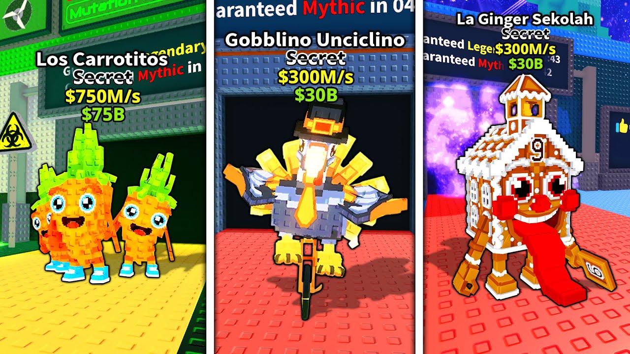 ROBLOX New Gobblino Unciclino - New Limited Los Carrotitos - Taco Update скоро в Steal a Brainrot