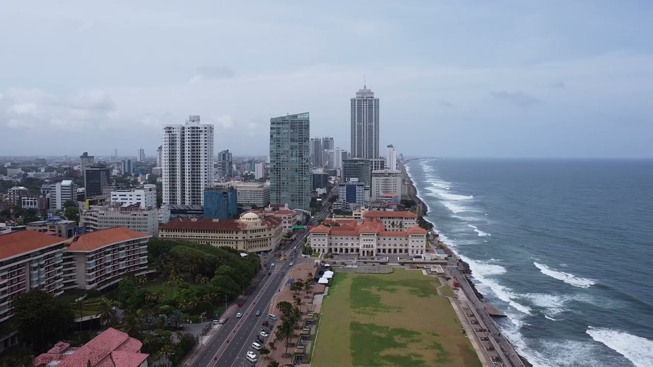 COLOMBO CITY DRONE  VIEW