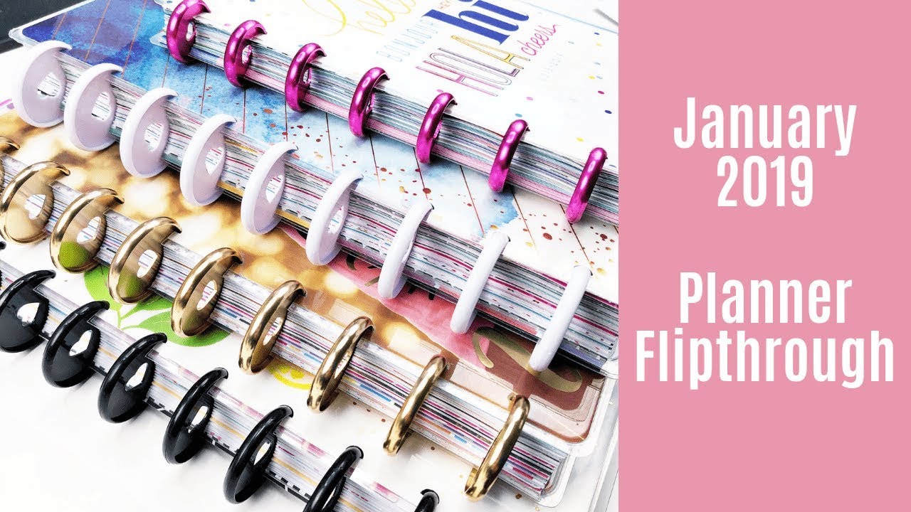 January Planner Flipthrough - Happy Planner Big, Classic and Mini