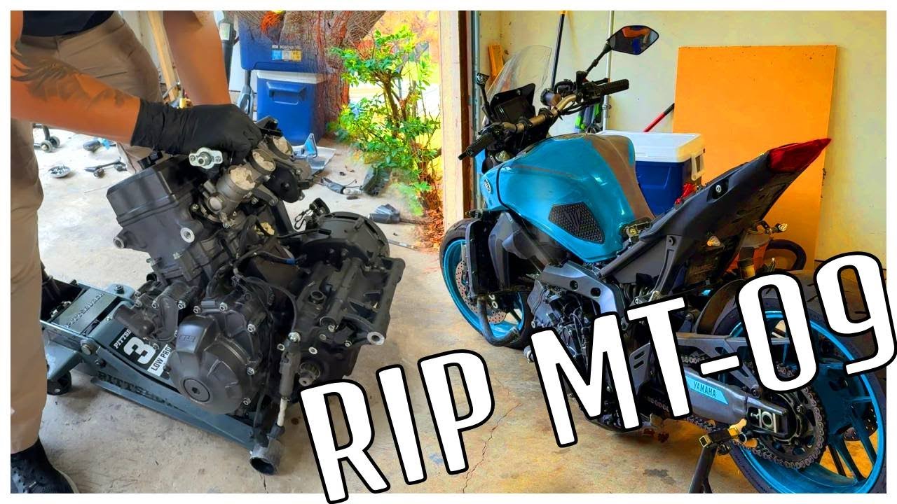 Taking apart a 2021 MT-09 | Rebuilding the MT-09 Pt.1