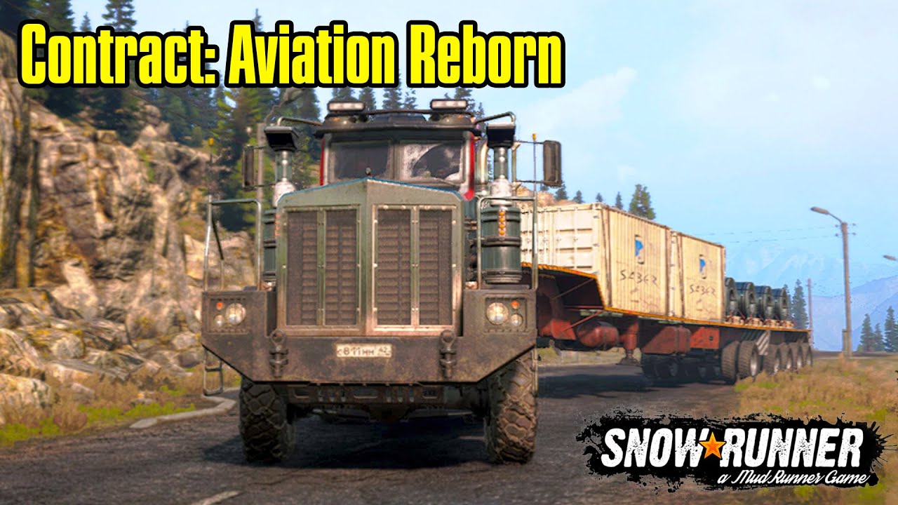 Snowrunner | Aviation Reborn | Zherbai Quarries, Almaty Region