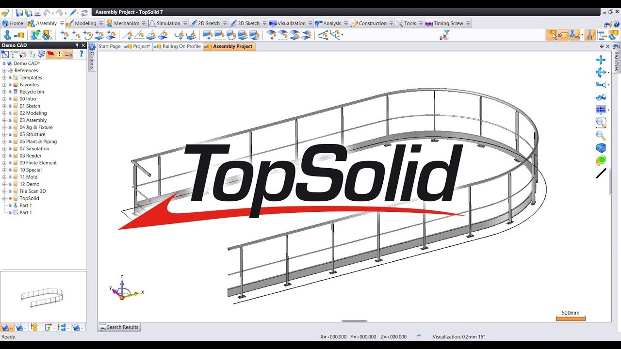 Mechanical Design Demo : Profiles Structure