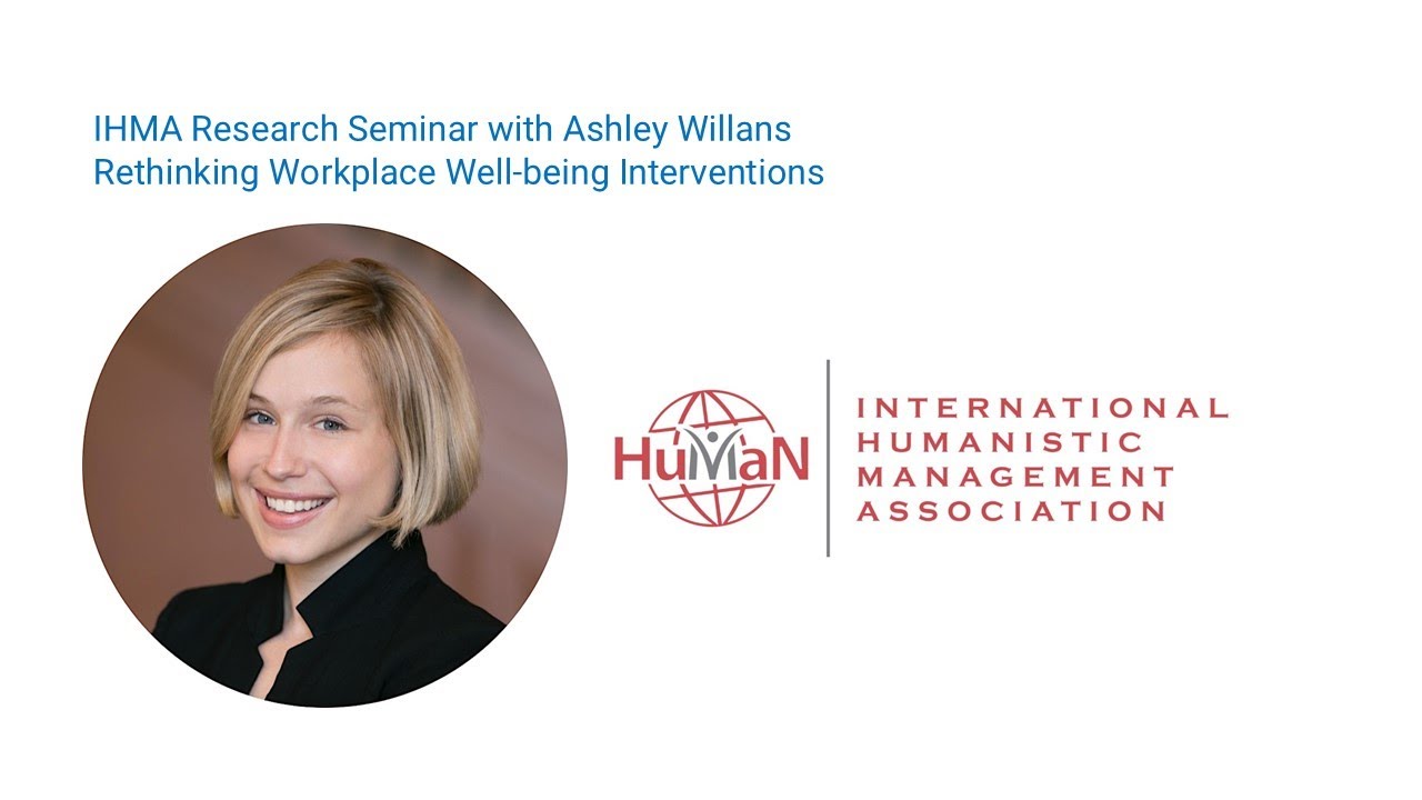 IHMA Research Seminar with Ashley Whillans