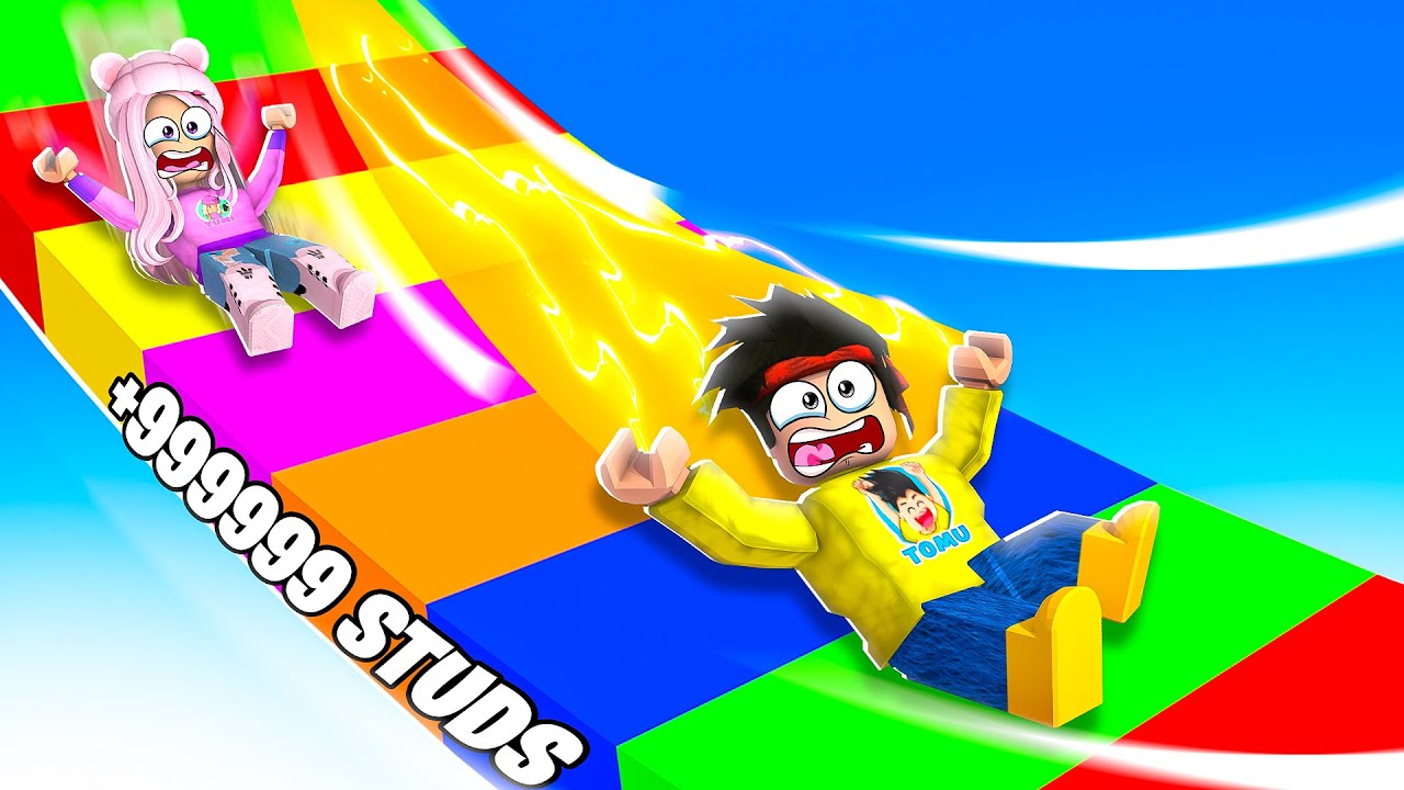TESTAR VÄRLDENS LÄNGSTA RUTCHKANA i Roblox (9999.9999 meter)