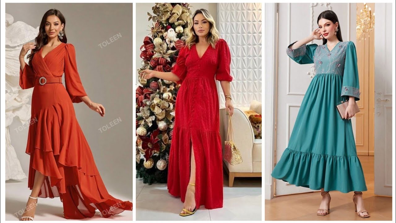 Top Trending Frocks Designs for Females/Stylish Women Dresses Floral Frocks Allover