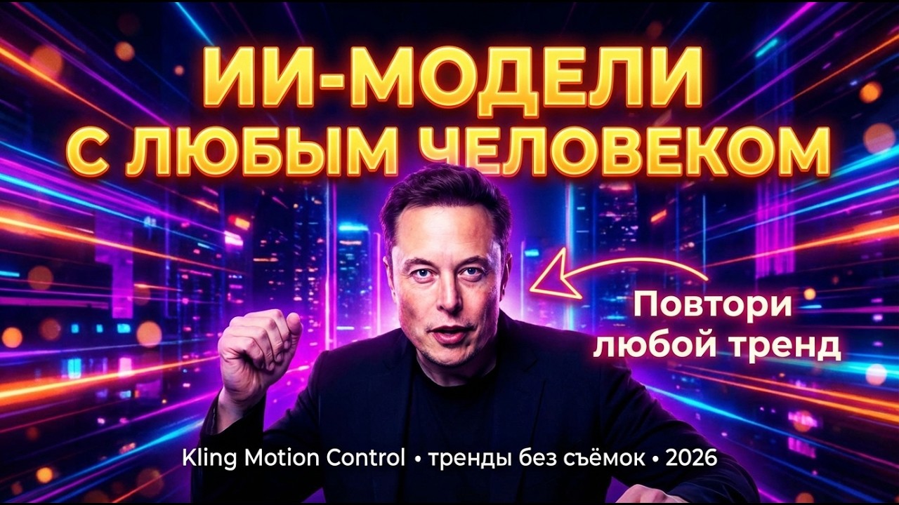 Повтори любой тренд TikTok/Reels в Kling: Motion Control пошагово