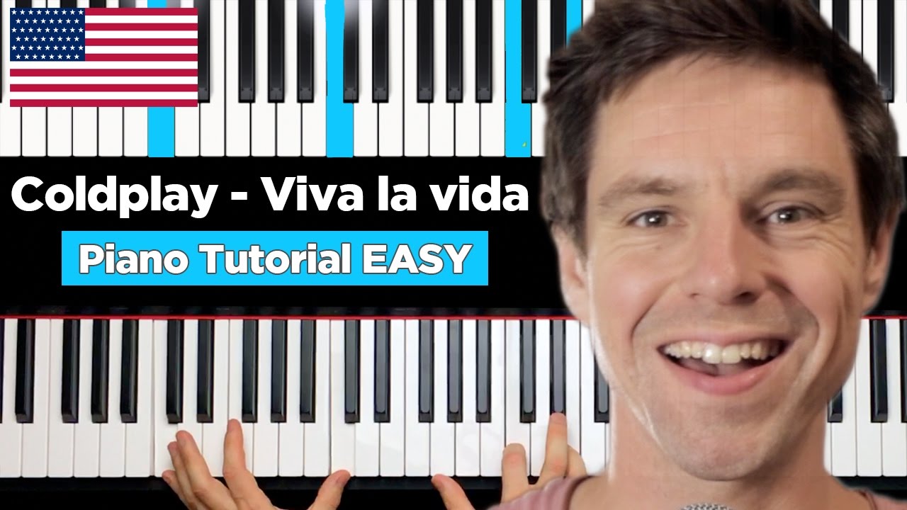 Coldplay - Viva La Vida - Piano Tutorial EASY - FULL SONG