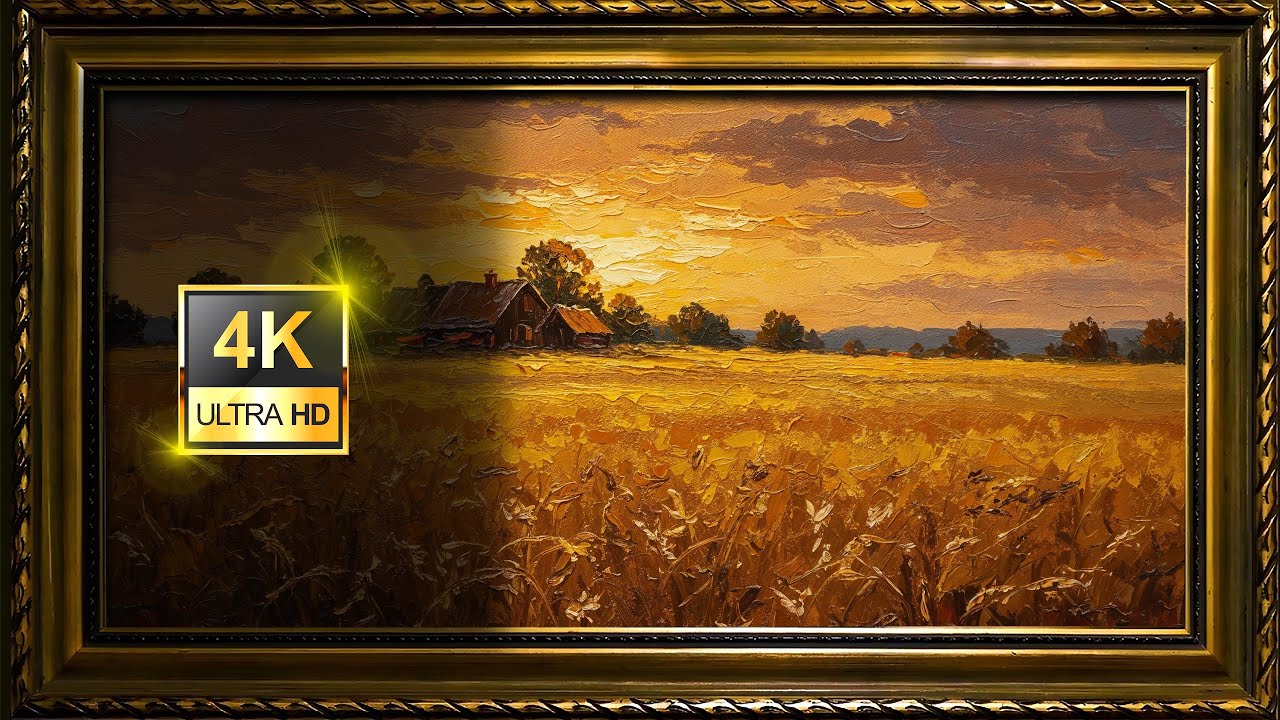 Golden Harvest | Autumn Wheat Field | Frame TV Art 4K