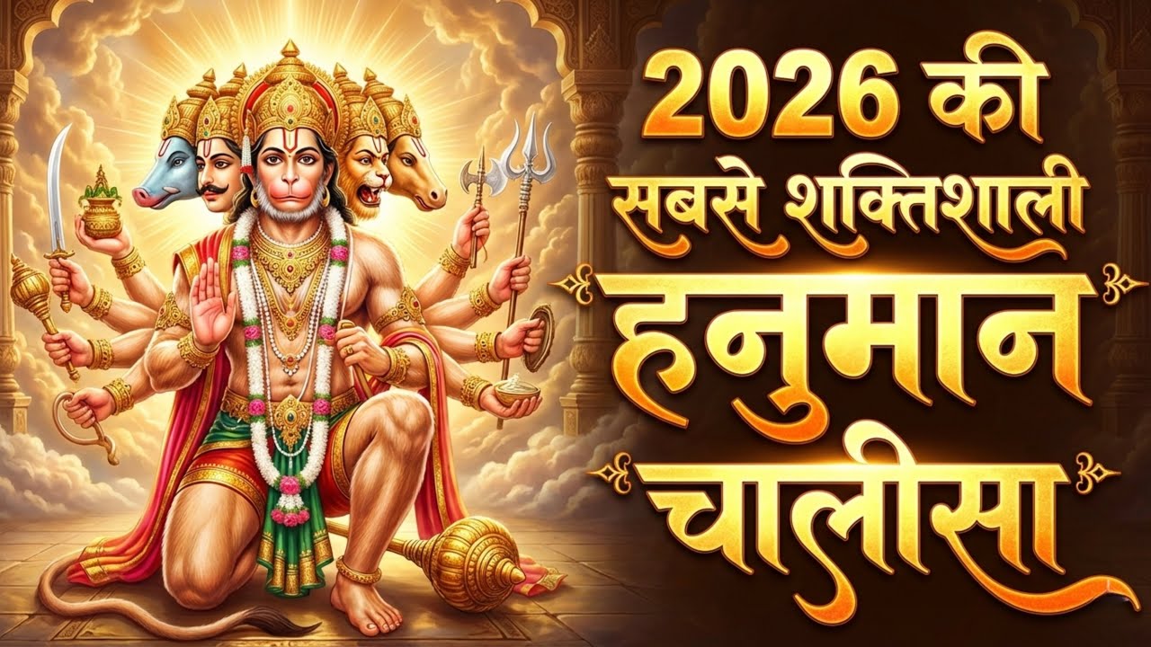 हनुमान चालीसा 🙏 | Hanuman Chalisa | Bajrangbali Bhajan 2026