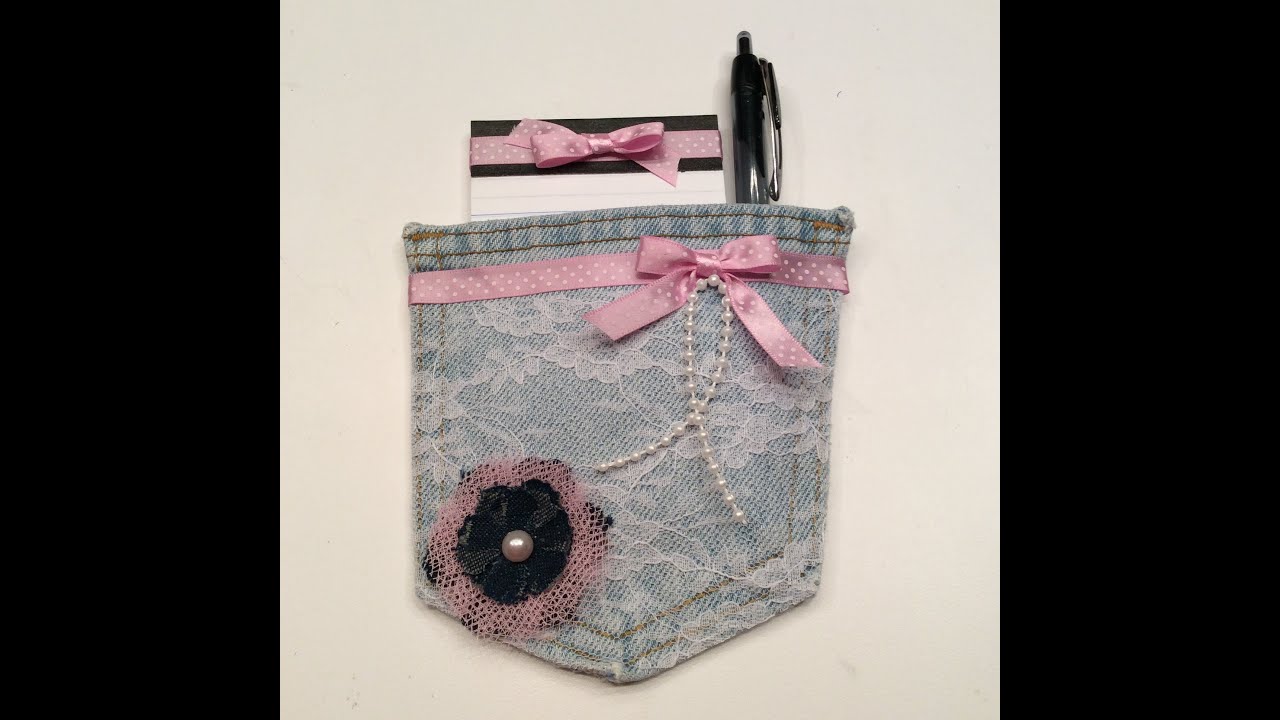 Upcycling Old Jeans Pockets