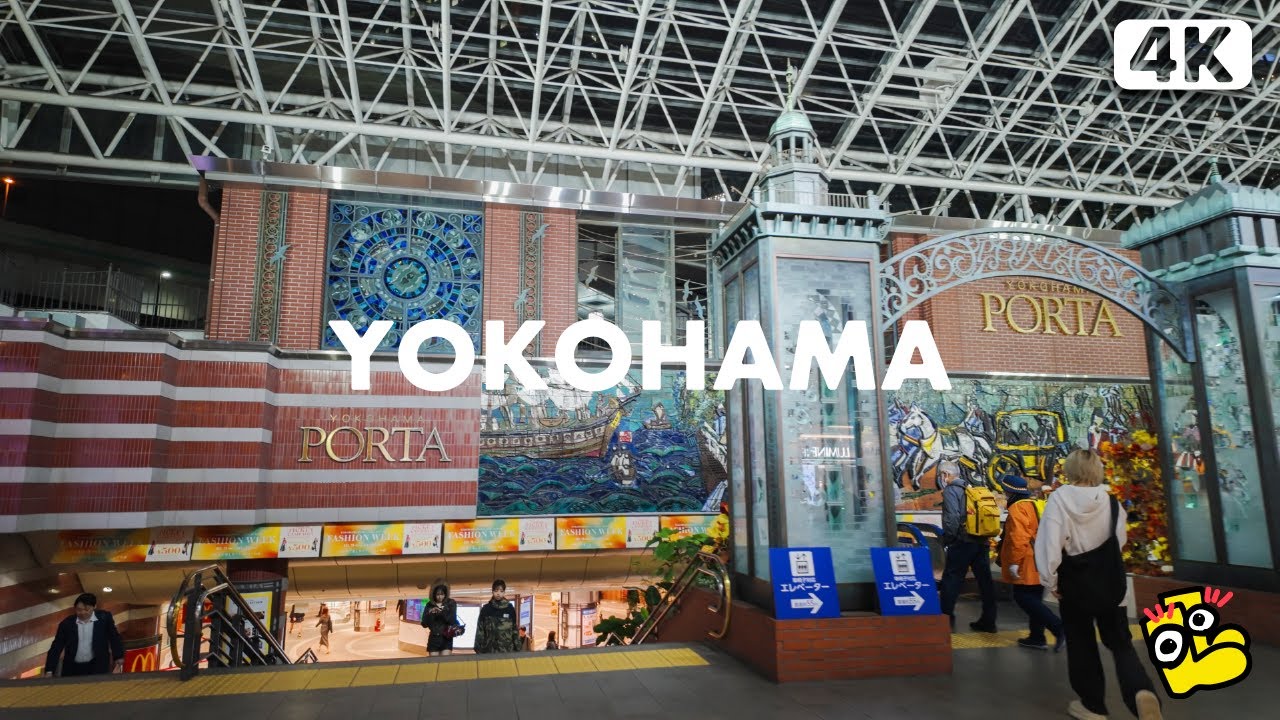 【4K】横浜の秋の夜を歩く🎡 / Yokohama Autumn Night Walking Tour