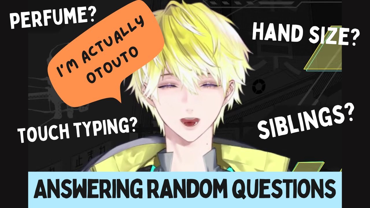 Sonny answers random questions