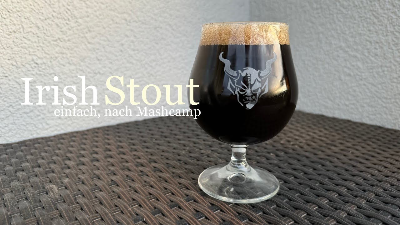 Irish Stout, home brewing, einfaches Rezept nach Mashcamp