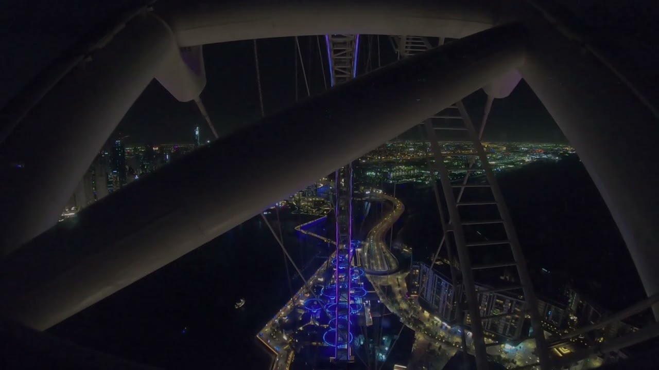 Night View of Ain Dubai - World's Highest Observation Wheel In Dubai